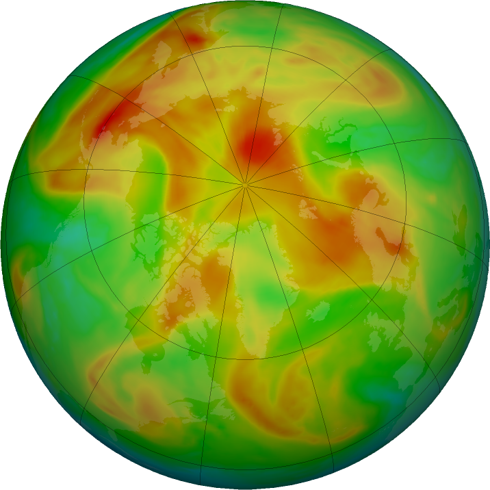 Arctic ozone map for 02 May 2023